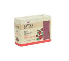 Sattva – Body Soap indyjskie mydło glicerynowe Rose (125 g)