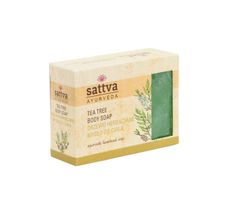Sattva – Body Soap indyjskie mydło glicerynowe Tea Tree (125 g)