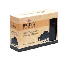 Sattva Body Soap indyjskie mydło glicerynowe z węglem Charcoal (125 g)