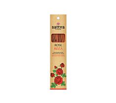Sattva Natural Indian Incense naturalne indyjskie kadzidełko Róża 15szt