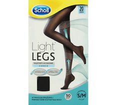 Scholl Light Legs rajstopy uciskowe 20 DEN czarne (S/M)