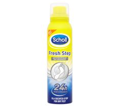 Scholl Pielęgnacja stóp Fresh Step dezodorant do suchych stóp antyperspirant szybkoschnący pudrowy 150 ml