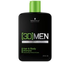 Schwarzkopf 3D MEN szampon do włosów i ciała (250 ml)
