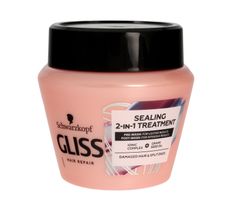 Gliss Hair Repair maska spajająca do włosów z rozdwojonymi końcówkami Sealing 2-In-1 Treatment (300 ml)