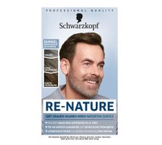 Schwarzkopf Re-Nature Men krem niwelujący siwe włosy Ciemny