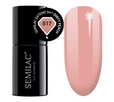 Semilac Base Extend 5w1 817 Dirty Peach – lakier hybrydowy (7 ml)