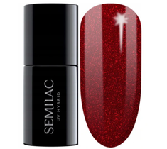 Semilac – Lakier hybrydowy nr 347 Pretty Red Glitter (7 ml)