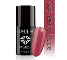 Semilac UV Hybrid lakier hybrydowy 005 Berry Nude 7ml