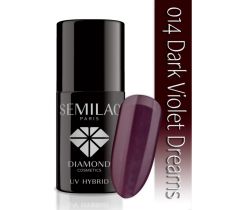 Semilac UV Hybrid lakier hybrydowy 014 Dark Violet Dreams 7ml