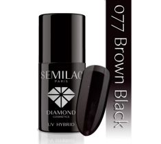 Semilac UV Hybrid lakier hybrydowy 077 Brown Black 7ml