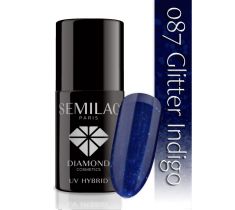 Semilac UV Hybrid lakier hybrydowy 087 Glitter Indigo 7ml