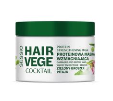 Sessio Hair Vege Cocktail proteinowa maska wzmacniająca Zielony Groszek i Pitaja 250g