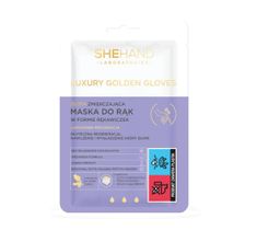 SheHand Laboratories Luxury Golden Gloves złota zmiękczająca maska do rąk w formie rękawiczek (1 para)