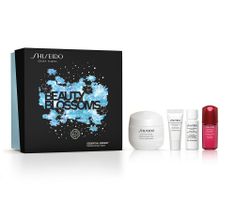 Shiseido Beauty Blossoms zestaw Essential Energy Moisturizing cream 50ml +  Ultimune Power Infusing 10ml + Treatment Softener Enriched 7ml + Clarifying Cleansing Foam 5ml (1 szt.)