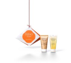 Shiseido Waso Hello Moisture zestaw Giga-Hydrating Rich Cream 30ml + Quick Gentle Cleanser 30ml (1 szt.)