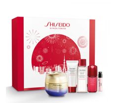 Shiseido Zestaw Vital Perfection Uplifting & Firming Cream (50 ml) + Clarifying Cleansing Foam (15 ml) + Treatment Softener (30 ml) + Ultimune Power Infusing Concentrate (10 ml) + Ginza woda perfumowana (0.8 ml)