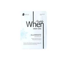 Simply When Snow Song Illuminate Sheet Mask rozjaśniająca maska do twarzy 23ml