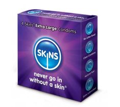 Skins Extra Large Condoms prezerwatywy powiększone 57mm (4 szt.)