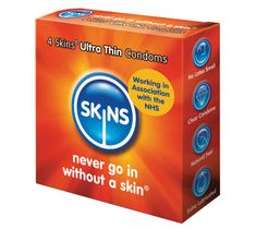 Skins Ultra Thin cienkie prezerwatywy (4 szt.)