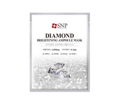 SNP Diamond Brightening Ampoule Mask rozjaśniająca maska w płachcie z pyłem diamentowym (25 ml)