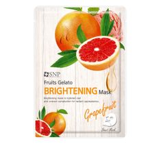 SNP Fruits Gelato Brightening Mask rozjaśniająca maska w płachcie z ekstraktem z grejpfruta (25 ml)