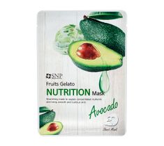 SNP Fruits Gelato Nutrition Mask odżywcza maska w płachcie z ekstraktem z awokado (25 ml)