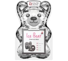 SNP Ice Bear Charcoal Mask chłodząco-oczyszczająca maska w płachcie (33 ml)