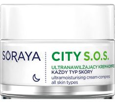 Soraya City S.O.S. Ultranawilżający krem kompres na noc każdy rodzaj cery 50 ml