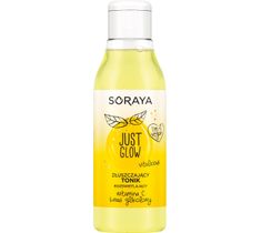 Soraya Just Glow złuszczający tonik rozświetlający z witaminą C i kwasem glikolowym (150 ml)