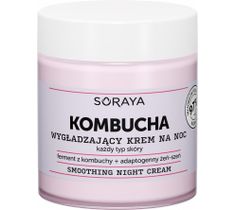 Soraya Kombucha Wygładzający Krem na noc z kwasami AHA - każdy typ cery 75ml