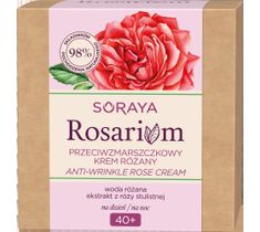 Soraya Rosarium Krem do twarzy na dzień/noc 40+ przeciwzmarszczkowy Różany (50 ml)