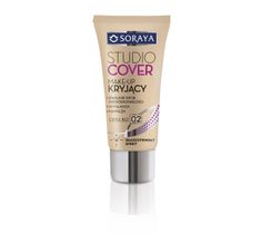 Soraya Studio Cover Make-up podkład do twarzy kryjący 02 ciepły beż 30 ml