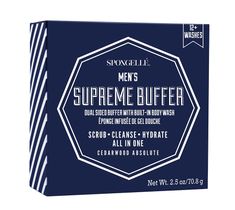 Spongelle 12+ Men's Buffer gąbka nasączona mydłem do mycia ciała Supreme