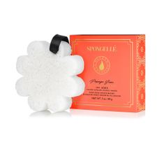 Spongelle Boxed Flower gąbka nasączona mydłem do mycia ciała Papaya Yuzu