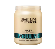 Sleek Line Repair Volume Mask maska do włosów z jedwabiem zwiększająca objętość (1000 ml)