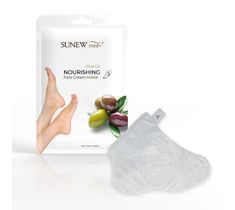 SunewMed+ Nourishing Foot Cream Mask odmładzająca maska do stóp w formie skarpetek Oliwa z Oliwek