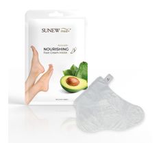 SunewMed+ Nourishing Foot Cream Mask regenerująca maska do stóp w formie skarpetek Awokado