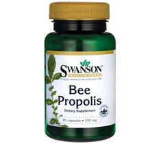 Swanson Bee Propolis 550mg suplement diety 60 kapsułek