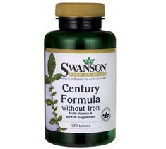 Swanson Century Formuła Bez Żelaza suplement diety 130 tabletek