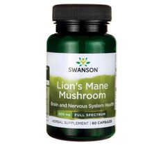 Swanson FS Soplówka Jeżowata 500mg suplement diety 60 kapsułek