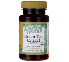 Swanson Green Tea Extract 500mg suplement diety 60 kapsułek