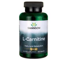 Swanson L-Karnityna 500mg suplement diety 100 tabletek