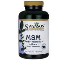 Swanson MSM Metylosulfonylometan 500mg suplement diety 250 kapsułek