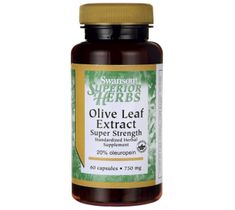 Swanson Olive Leaf Extract Liść Oliwny 750mg suplement diety 60 kapsułek