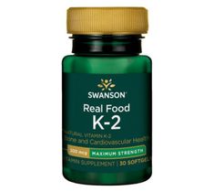 Swanson Witamina K2 Naturalna 200µg suplement diety 30 kapsułek