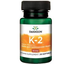 Swanson Witamina K2 Naturalna 50µg suplement diety 30 kapsułek