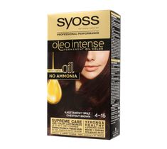 Syoss – Farba do włosów Oleo 4-15 kasztanowy brąz (1 szt.)