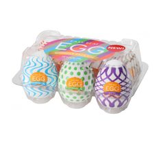 TENGA 6 Styles Easy Beat Egg Wonder Package zestaw 6 jednorazowych masturbatorów w kształcie jajka