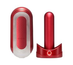 TENGA Flip Zero and Flip Warmer masturbator wielokrotnego użytku z podgrzewaczem Red