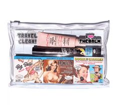 The Balm Clean & Green Travel Kit zestaw baza pod makijaż 11.8ml + róż 3g + bronzer 3g + rozświetlacz 3g + tusz do rzęs 8ml